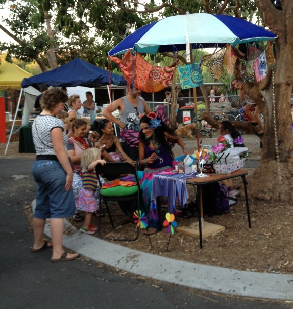 Kids' Face Painting Stall at Abbotsford Supper Market